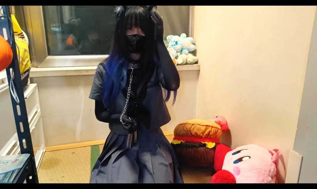 非常敏感怕疼的03小姐姐-2 紧缚 猫耳萌娘 油光黑丝 全程挣扎呻吟不断-6