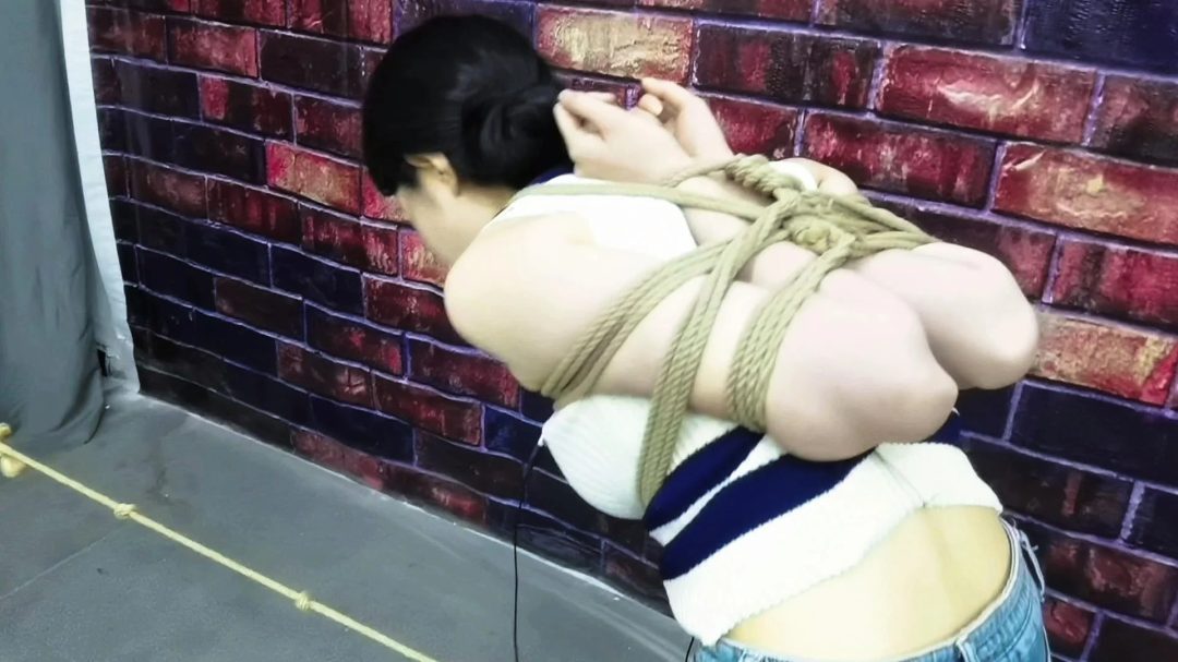 捆绑 重型脚镣 股绳 T教他老婆-12