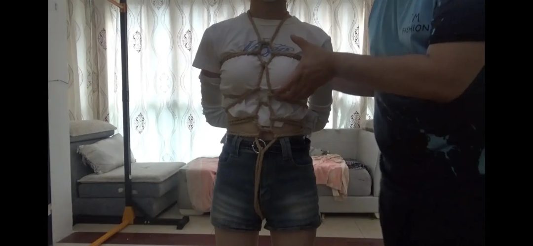 【长丝手套珍藏定拍】小琳媚，小玉萧的捆绑教程合集-6
