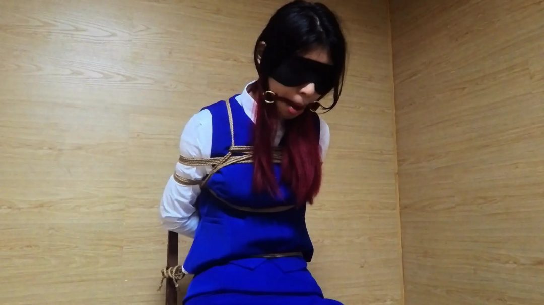 蓝色空乘制服椅子缚 上-3