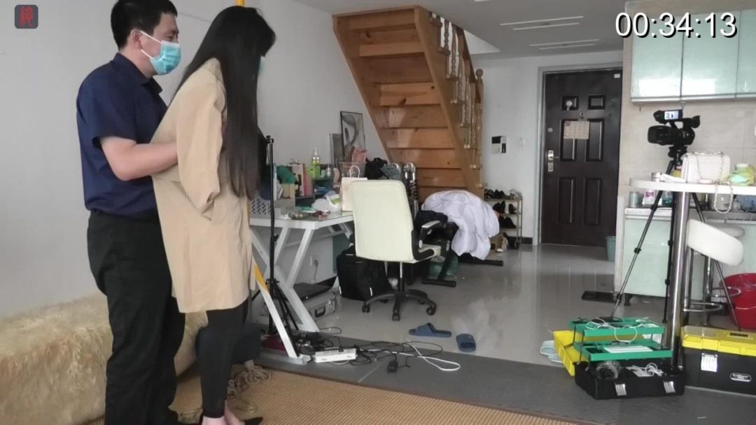 定拍作品：模特小呆，12cm尖头超高跟，户外，口球、假JJ塞入，捆绑行走 1小时户外完整版-3