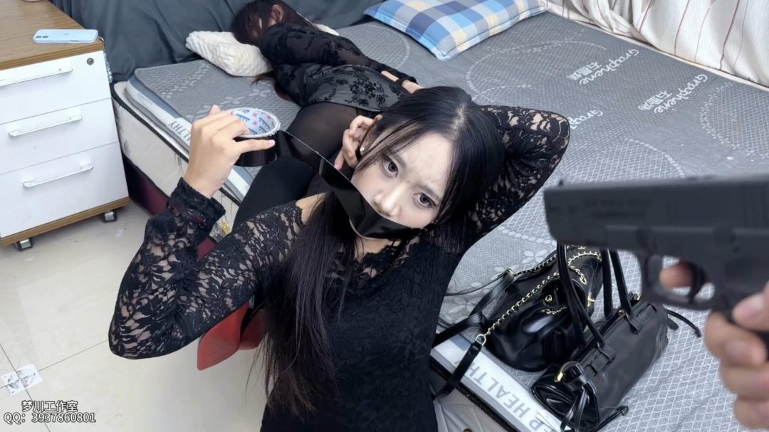 梦川定拍—线人冷柠遇难记（冷柠灵儿出演）丝袜全包+捆绑连缚-5