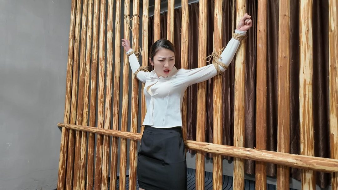 佳佳受刑下 职业装 鞭打-11