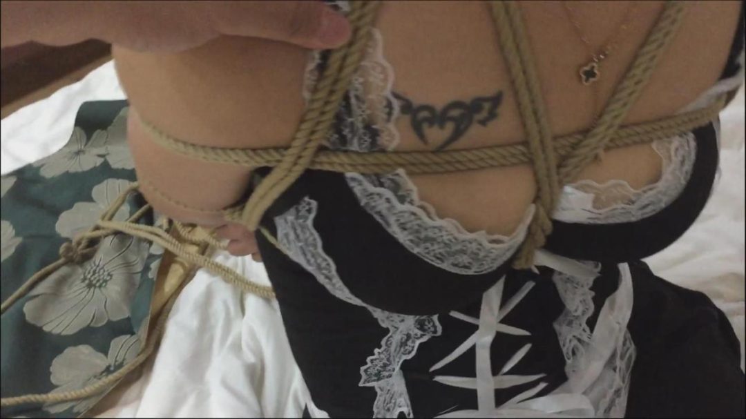 酒店玩弄捆绑女佣 嘿嘿-4