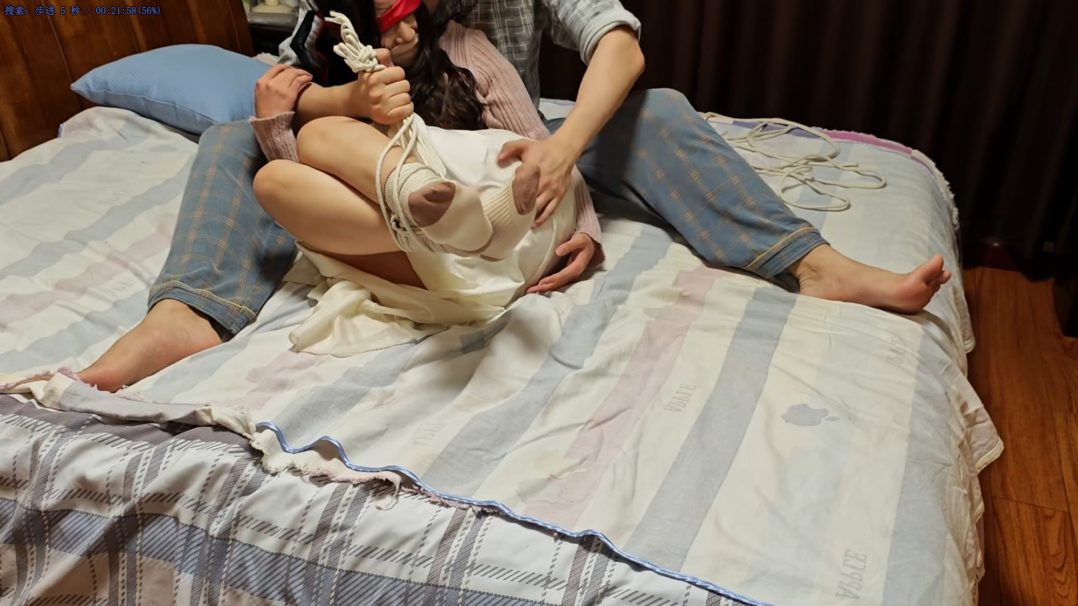 小m居家 棉袜 捆绑 挠痒 棉袜 恋足 捆绑-6