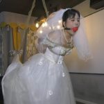 会所里捆绑婚纱女M