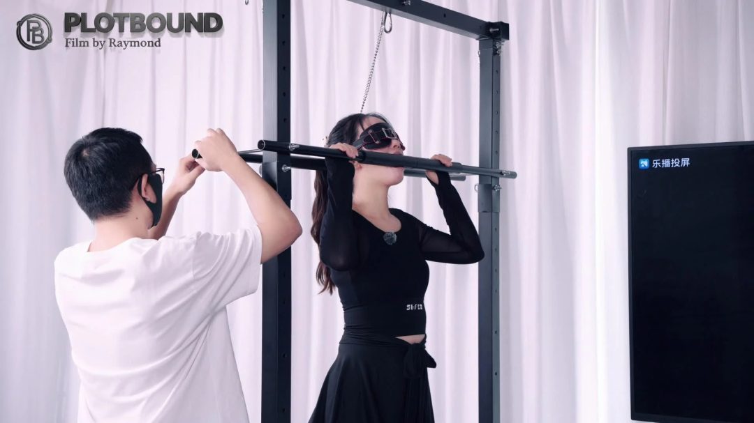 【PlotBound】Hardness Bondage Fitness（第一集）:硬核强制踮脚训练（钢管卡嘴/G钩/电击胸垫）-5