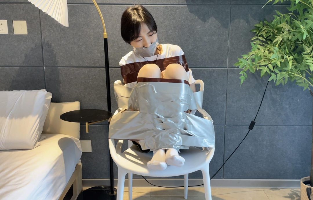 【缚艺录】【小媛】双重胶带捆绑-6