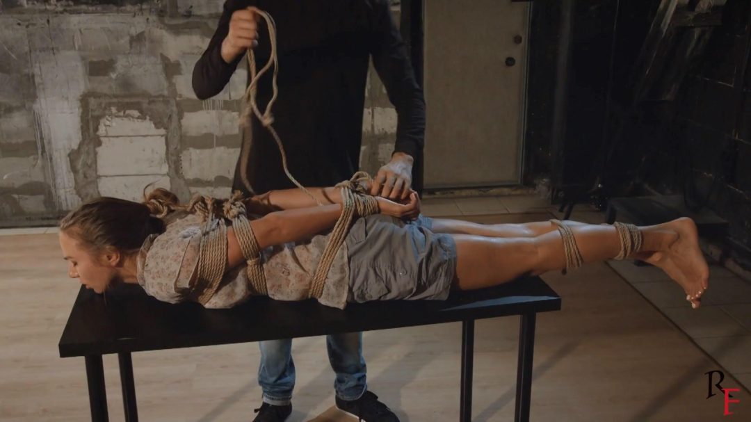 Yaroslava is tied up in rope hogtie-1 Yaroslava is tied up in rope hogtie-1