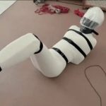 【呼控游戏+极致包裹全包】小美女全包包裹得严严实实的，翻滚挣扎，配合着breathplay游戏简直不要太好玩。