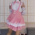 伊可的绳艺舞蹈练习