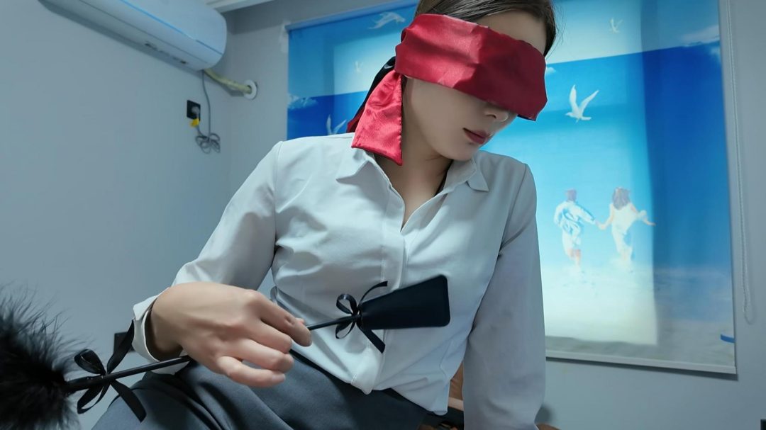 女老板工作室自嗨 口球 柠檬片 口水 羽毛调戏-8