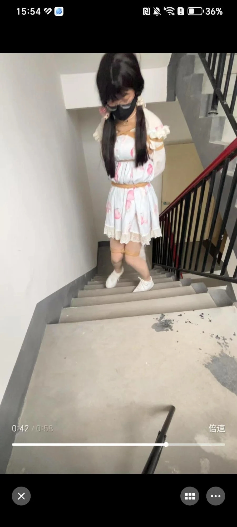 小新的日式胸缚自缚教学上及户外散步-2