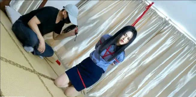 苏菲亚商业间谍蒙难……美女作为商业间谍被抓的下场是，紧缚+鞭打+TK+绑脚押解…-5