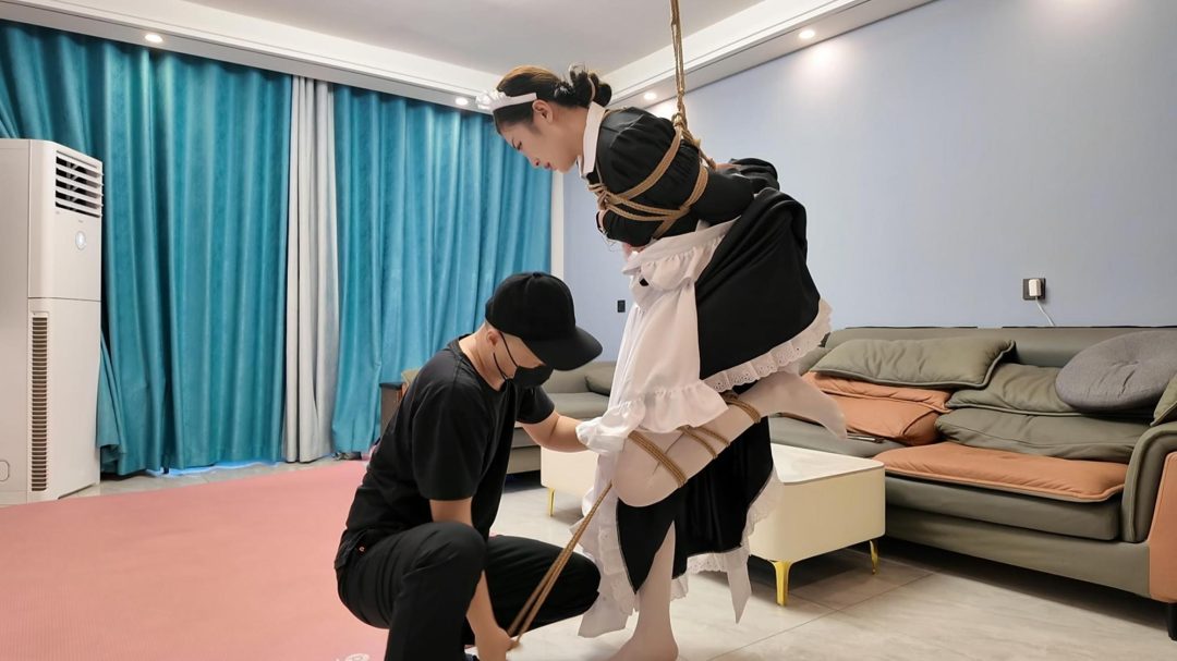 捆绑人妻之白丝女仆三-5