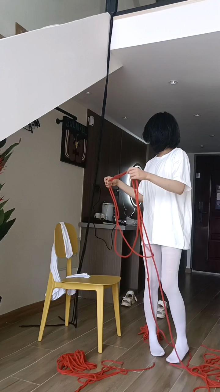 龟甲缚+并腿缚+吊缚的自缚全过程，还有工具人的小报复……-2
