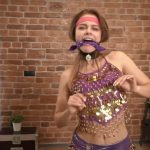 Hot cleave-gag dance from Leya 2