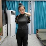 紫涵健美裤五花