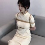 《招聘骗局》旗袍 肉丝 日式紧缚 放置 楼梯 口球 流口水