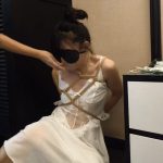 蕾丝睡衣捆绑+敷贴