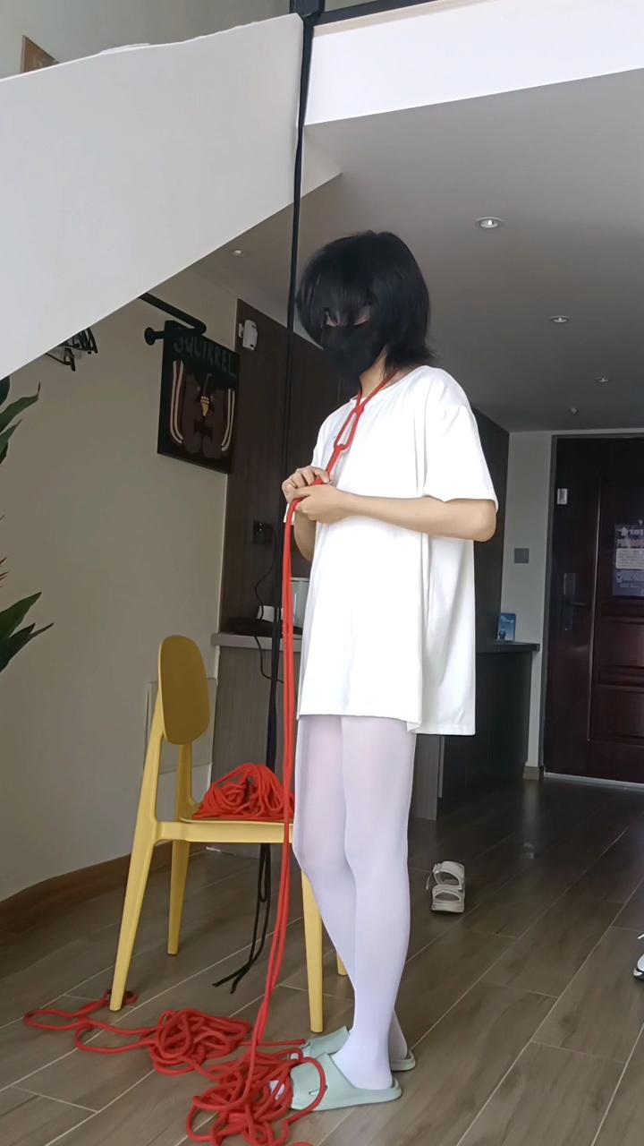 龟甲缚+并腿缚+吊缚的自缚全过程，还有工具人的小报复……-5
