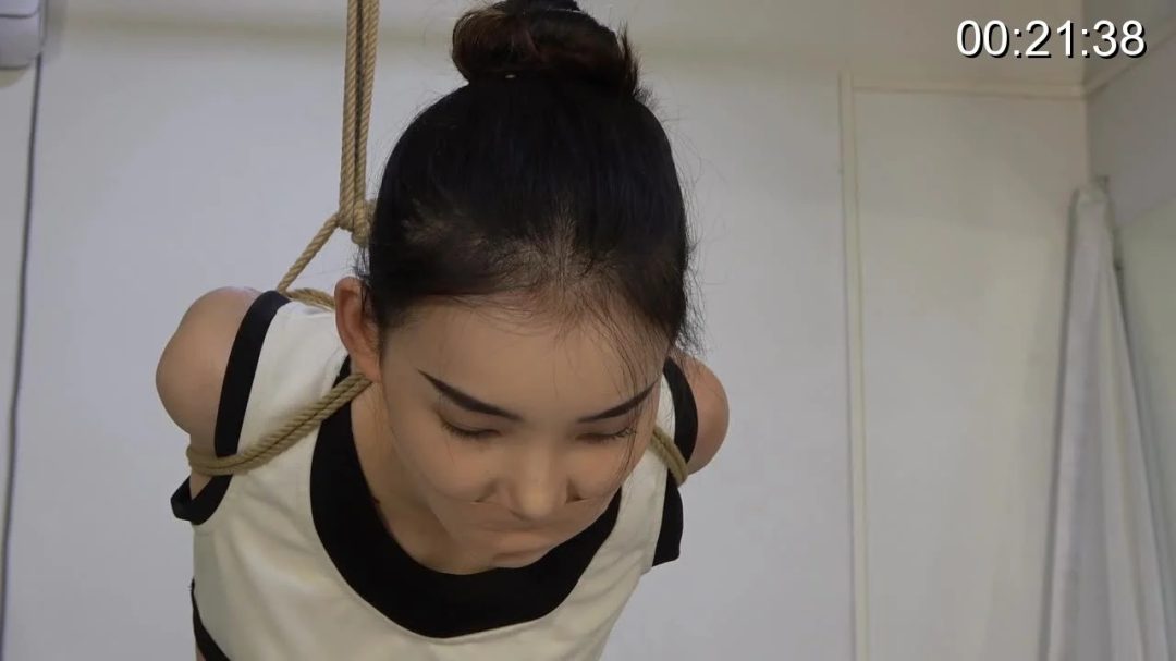 果果定拍 黑色短裙 超紧直臂捆绑-5