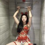 喵酱吊带袜+捆绑+掐+勒+敷贴
