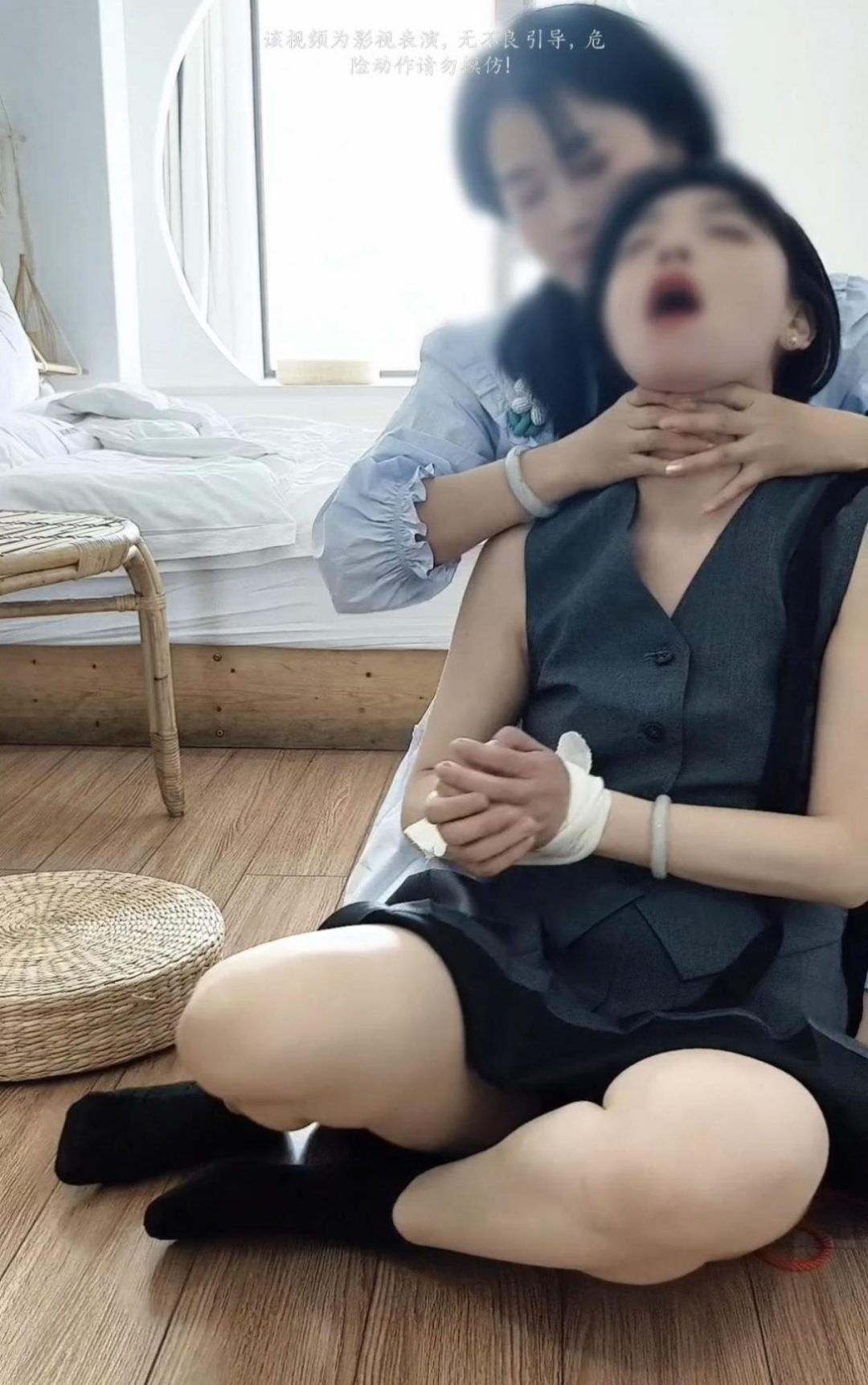 锁扣掐脖，裸绞，真的是瞬间飘飘欲仙-1