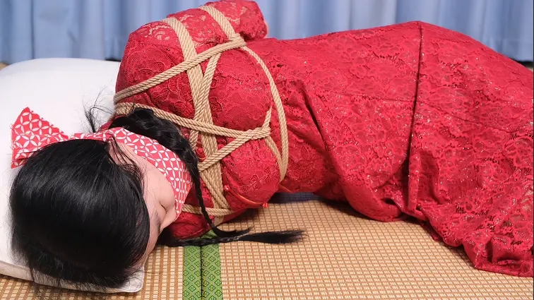 被囚禁的新娘，绝望的挣扎 五花捆绑-3
