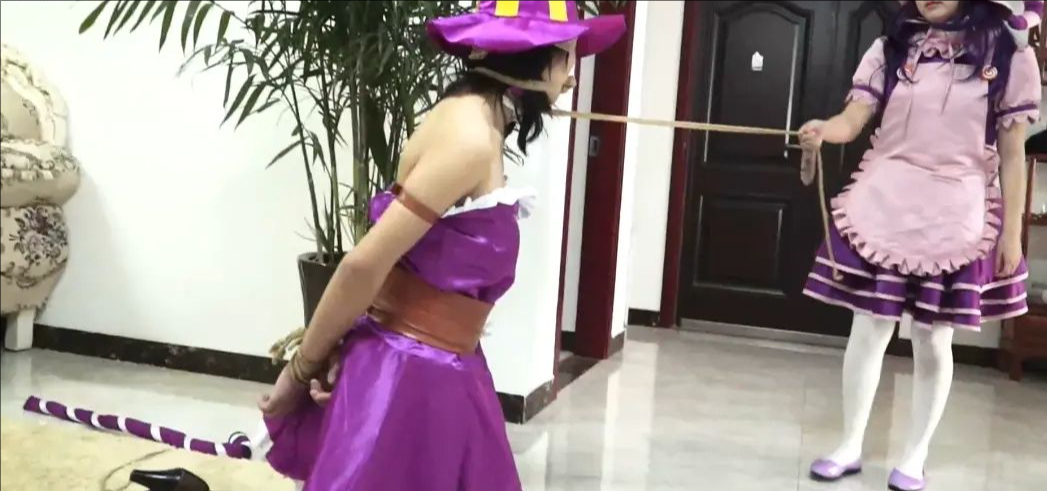 Cosplay[凯特琳与糖果女巫的对决 - 下]女女、美腿、堵嘴、调教、、白丝、Cosplay-5