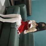 新模瑶瑶体验(圣诞礼服+白色长筒袜+高跟+捆绑+挣扎）