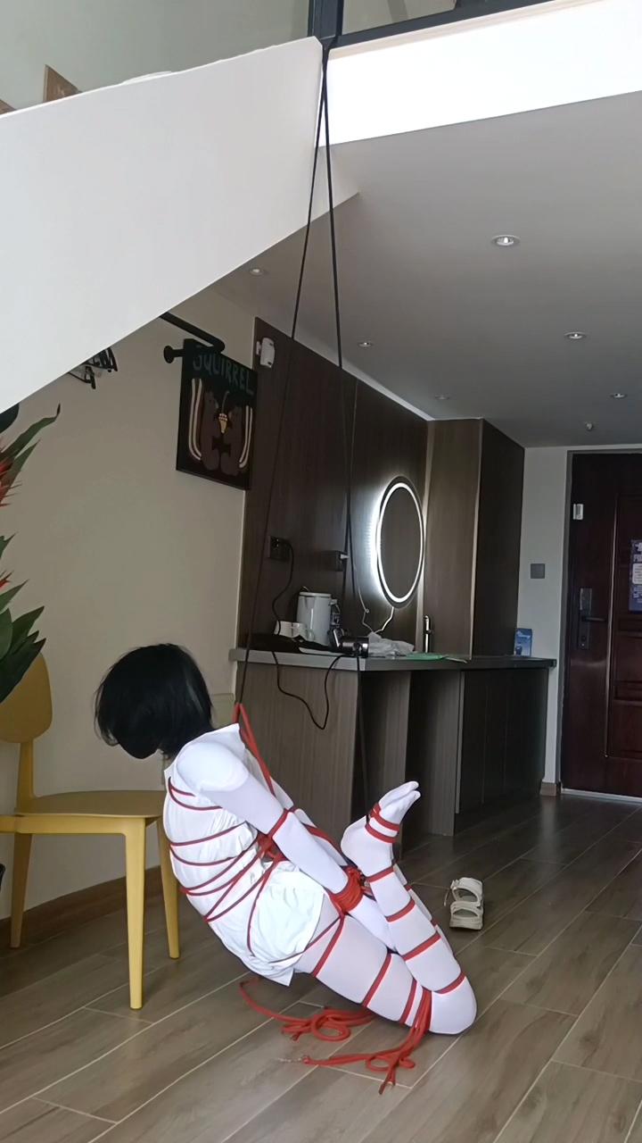 龟甲缚+并腿缚+吊缚的自缚全过程，还有工具人的小报复……-6