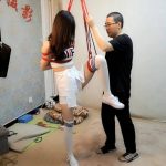 白袜单腿吊 江奈 单腿吊绑