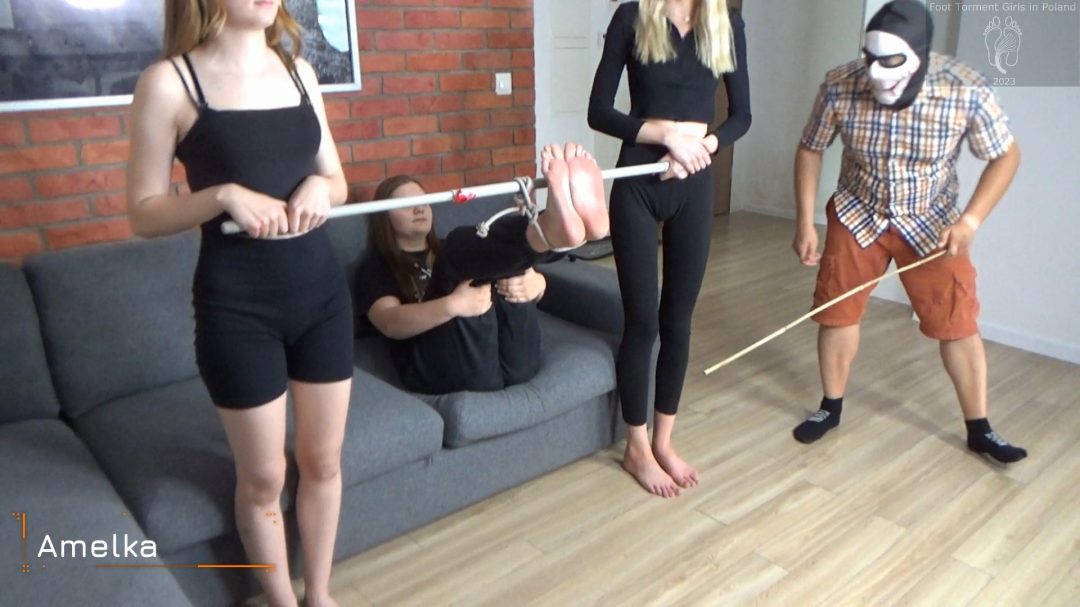 Three 18-year-old classmates in a hard bastinado competition - The Bastinado Battle 4-4 Three 18-year-old classmates in a hard bastinado competition - The Bastinado Battle 4-4