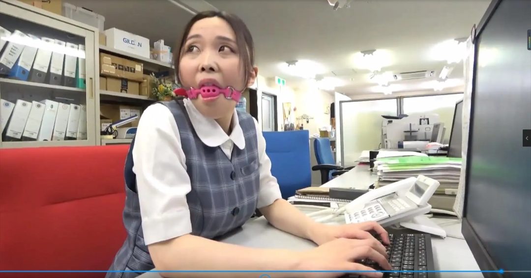 涎とM女とボールギャグ 辻芽愛里-1