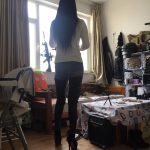 这个女孩第四次绑了 可以戴口球了 哈哈 进步了