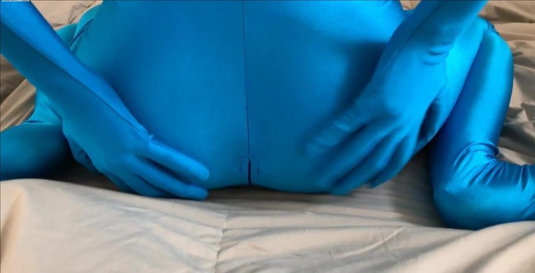 夏日蓝色ZENTAI昏迷捂嘴体验+桑拿汗蒸对话全记录-2