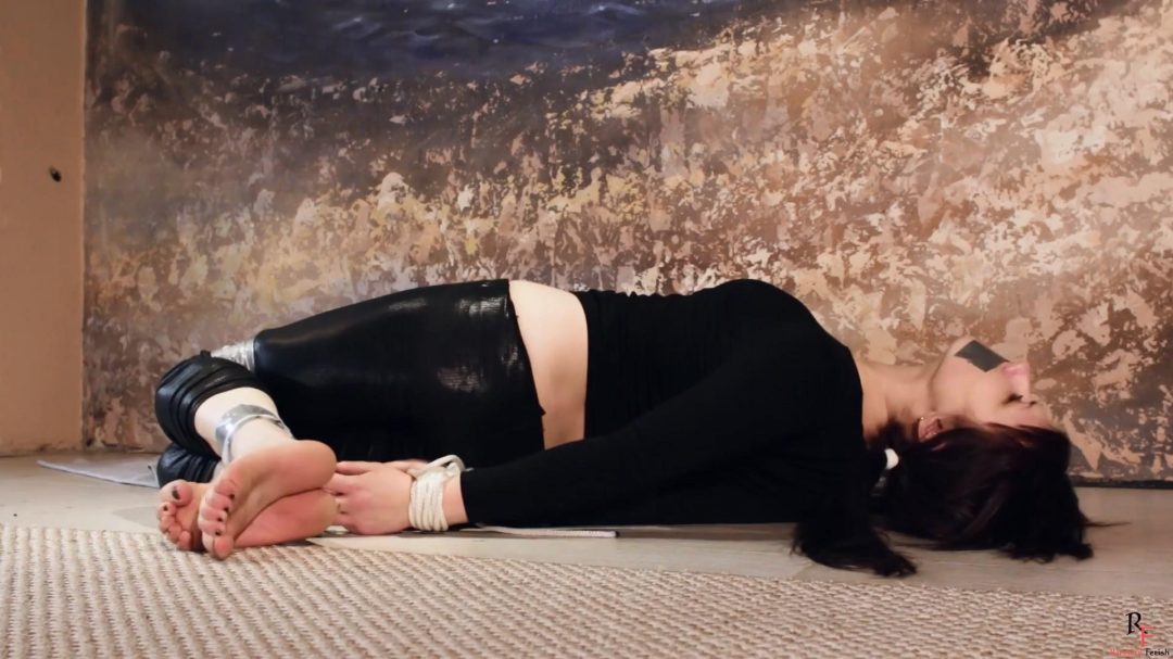 Kate Anima. Bound with tape and rope-2