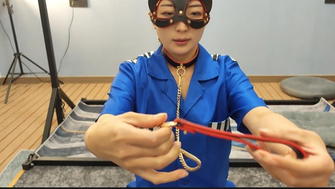 真实客户体验之一下集 女囚 绳艺捆绑 狗奴调教 皮鞭 溜狗-10