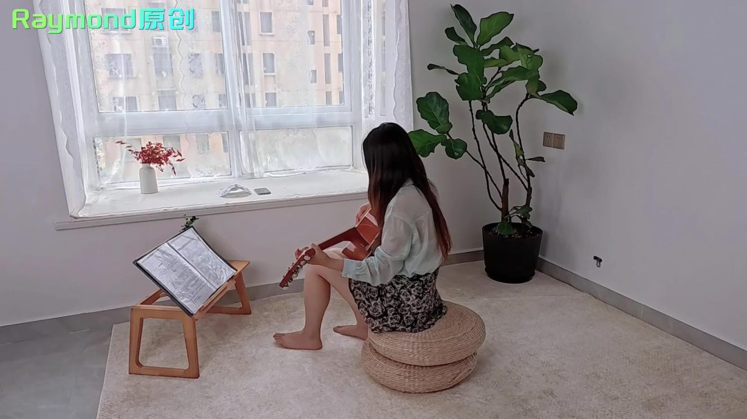 （Raymond原创）正在练吉他的知性人妻被通知主人要到，随后进行犬奴调教（狗奴/人妻/藤条SP/训练/羞耻/调教）-1