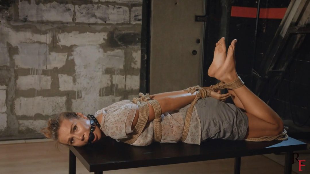 Yaroslava is tied up in rope hogtie-2 Yaroslava is tied up in rope hogtie-2