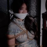捆绑旗袍性感肉丝美臀股绳勒紧