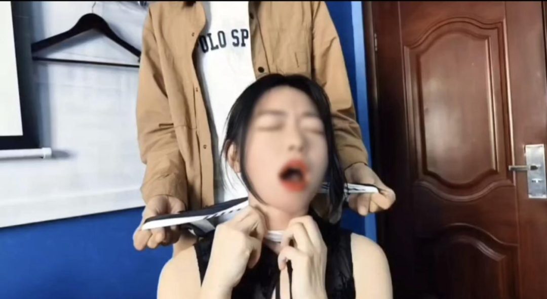 喵酱姐掐脖+勒脖+干呕-1