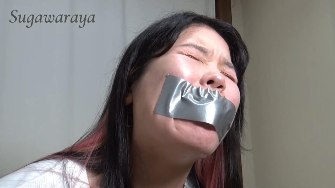 多种彩色胶带堵嘴！布条塞嘴，口水流出特写，爱好者狂喜！-6