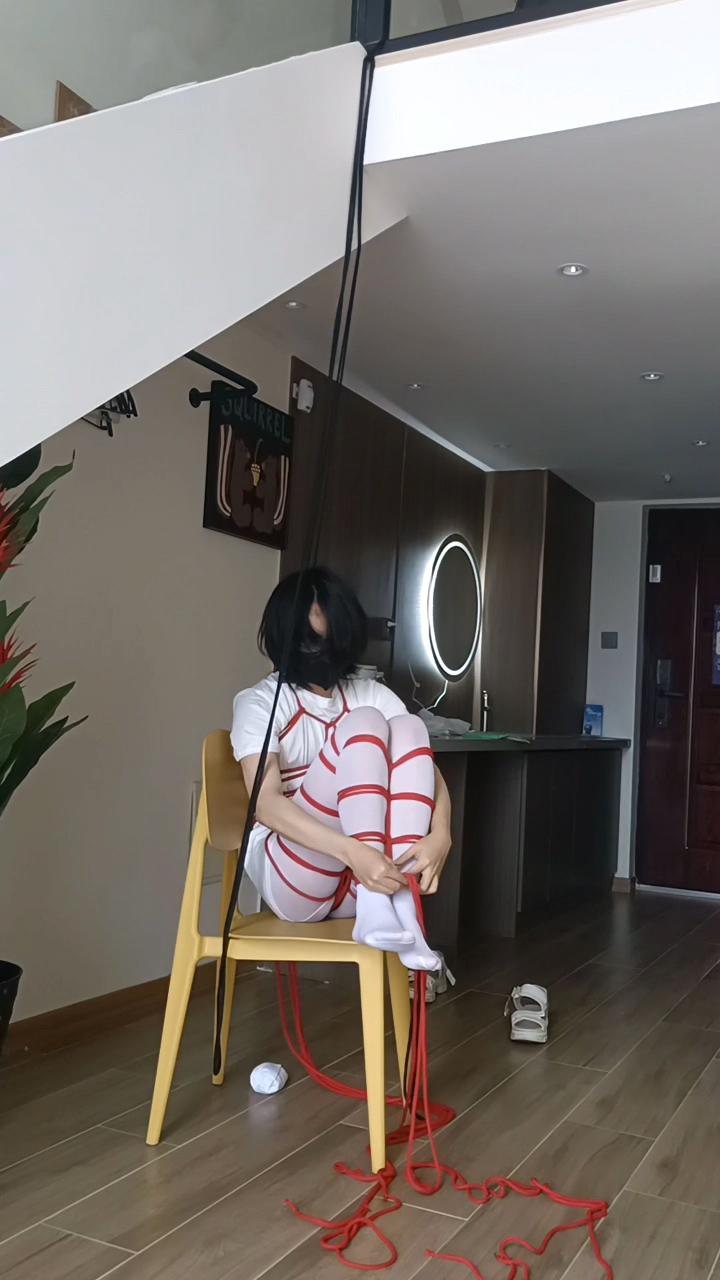 龟甲缚+并腿缚+吊缚的自缚全过程，还有工具人的小报复……-3