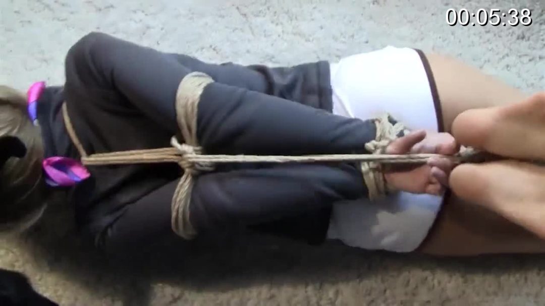 Jbroper: Tasha Ana hogtied and cleave gag-4