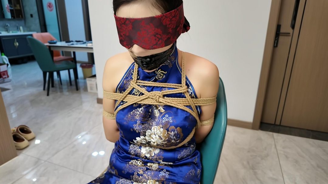 定拍捆绑之佳佳蓝旗袍-2