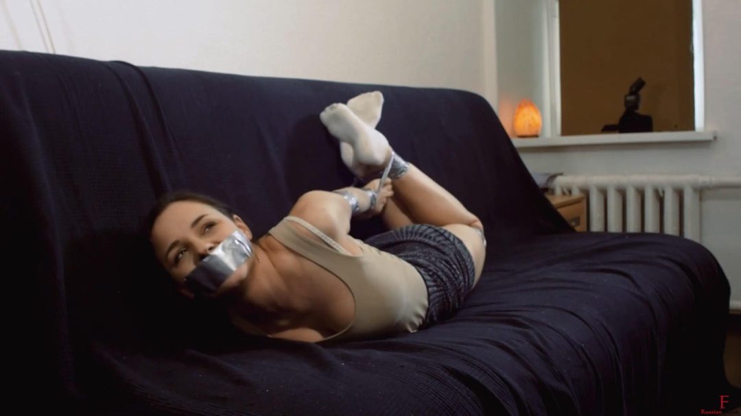 Sabina is suffering in hogtied 2-5 Sabina is suffering in hogtied 2-5