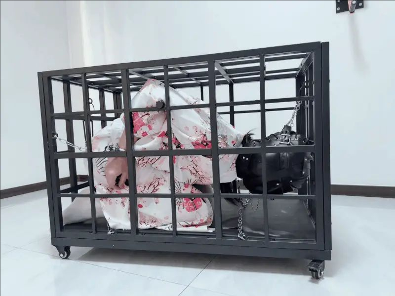 【琪琪】完美复刻house of gord兔笼第二期，绝对禁锢，马具口塞，口水地狱-3