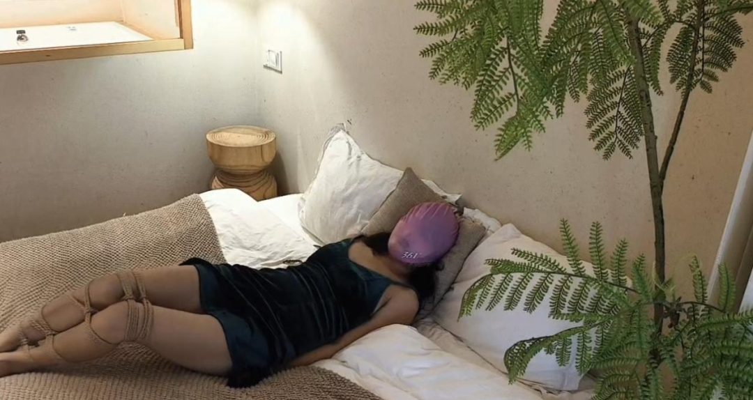 捆绑腿束+泳帽窒息-3